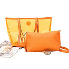 Le borse di totalizzatore trasparenti delle signore rimuovono le borse del PVC, arancio/rosso/blu