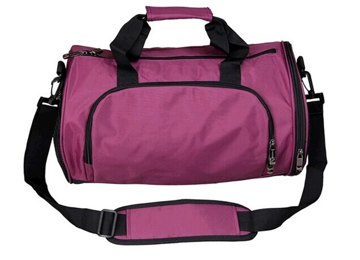 Borse di tela di nylon impermeabili casuali, tasche laterali della borsa di tela due delle donne rosa