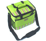 il poliestere 600D spoglia la borsa isolata di picnic con la maniglia del totalizzatore, blu/verde