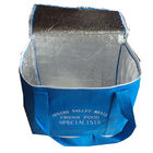 Il dispositivo di raffreddamento isolato borsa isolato non tessuto di picnic del blu porta su ordine